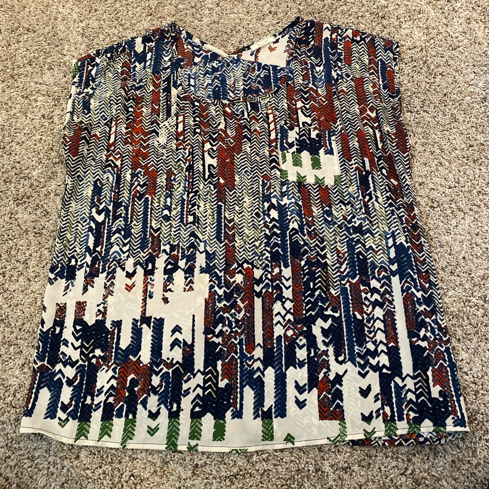 Chevron Printed Blouse